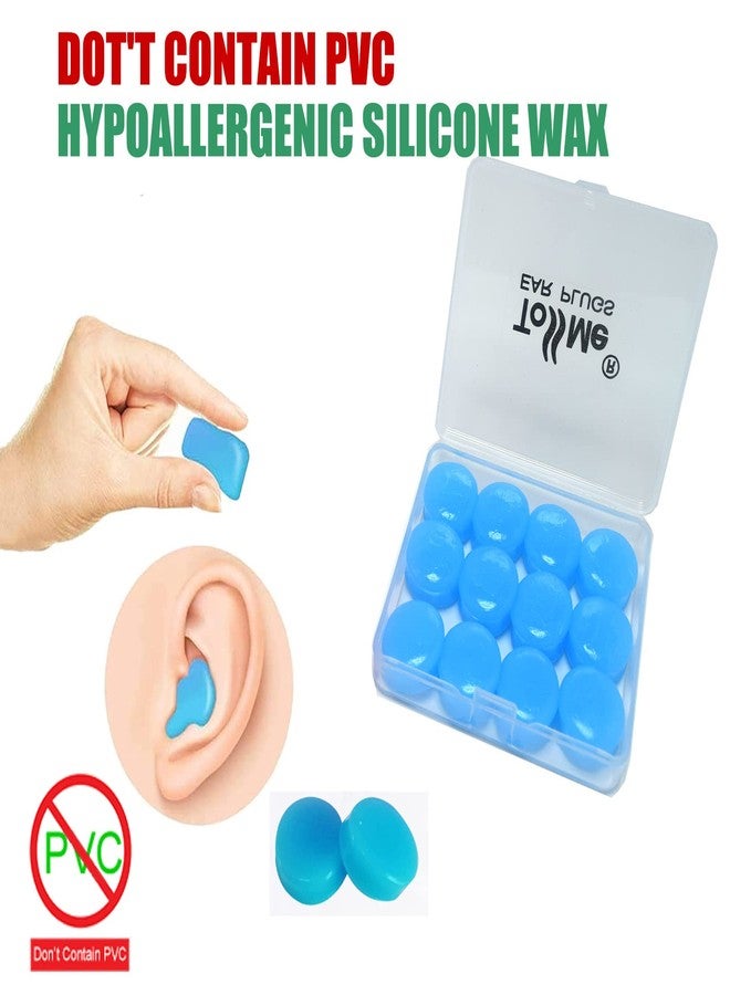 ToSSme Wax Ear Plugs for Sleep - 24 Silicone Wax Earplugs for Swimming and Sleeping - Gel Ear Plugs for Noise Cancelling, Ear Protection - SNR -32dB earplugs - Image 4